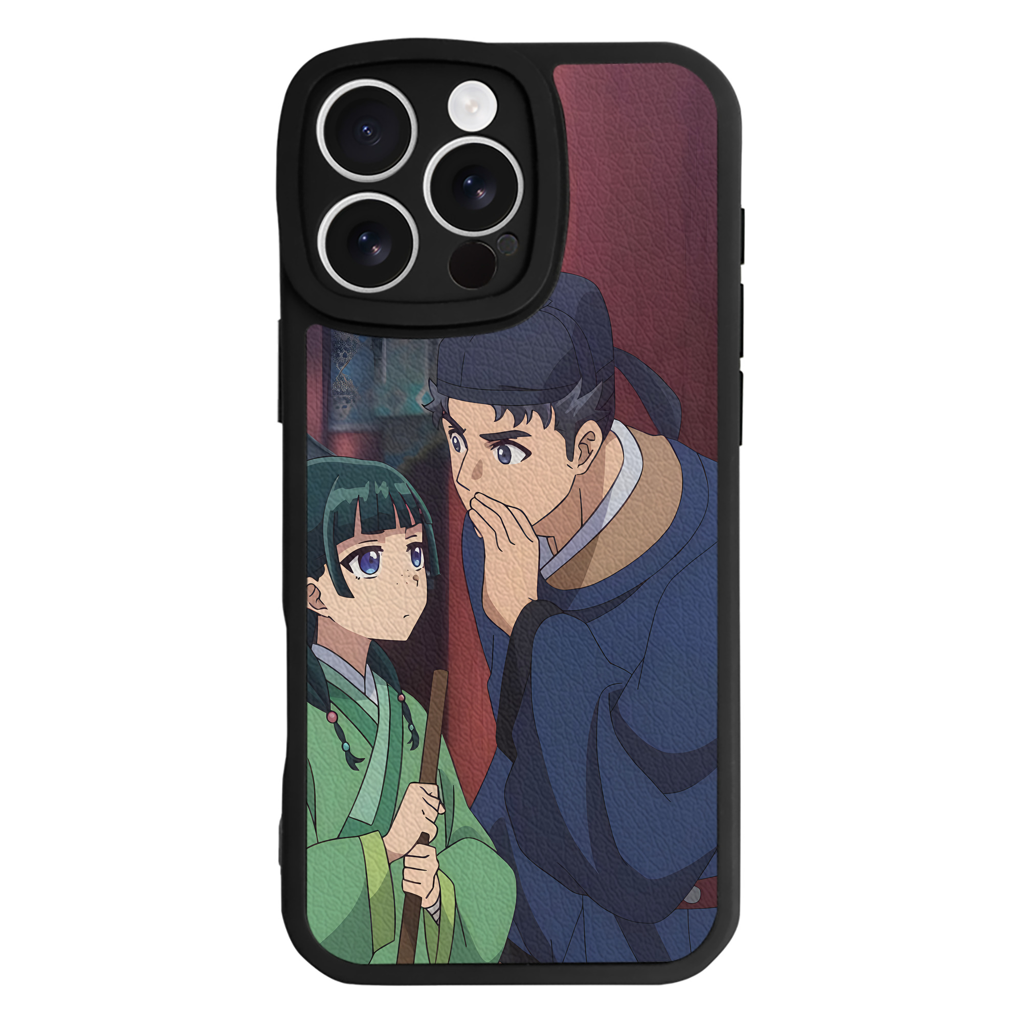 （画像用） 薬屋のひとりごと The Apothecary Diaries 【iPhone 16シリーズ対応】シリコンスマホケース（レザー調） 材質：シリコン